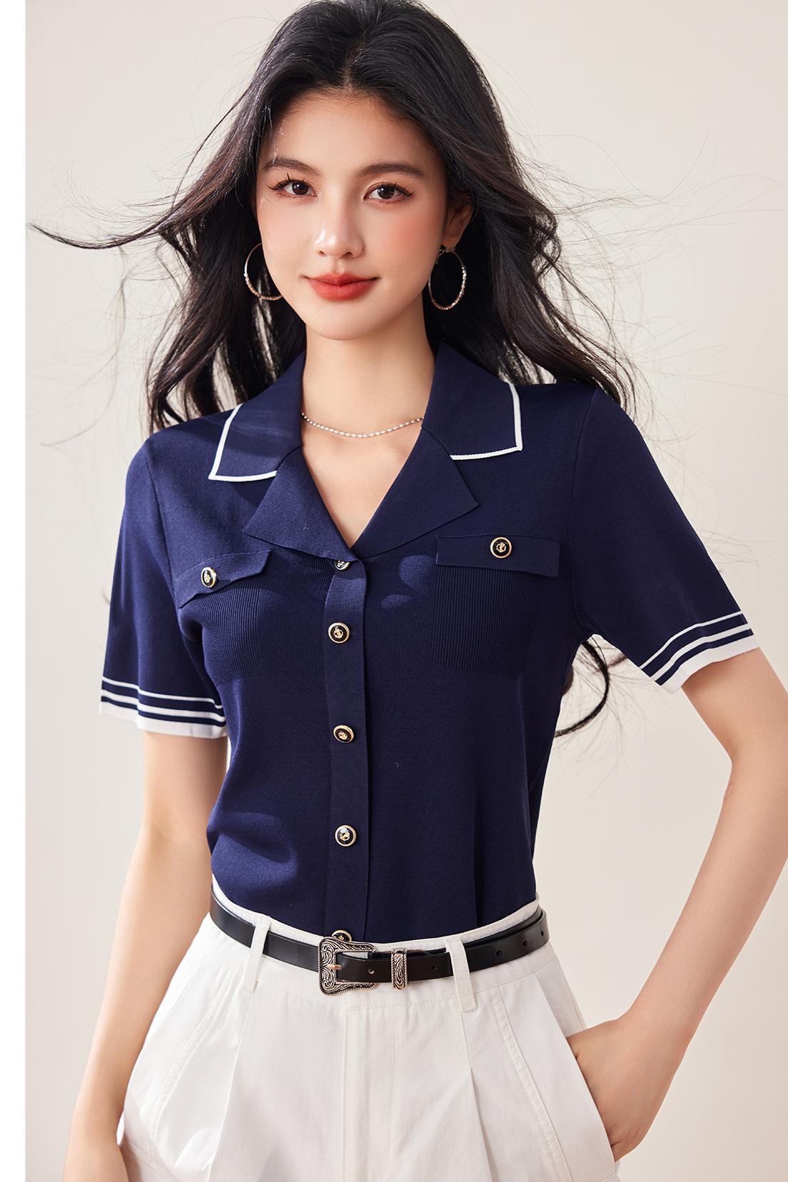 ヨットスリムフィット半袖シャツ