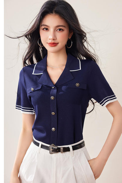 ヨットスリムフィット半袖シャツ