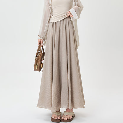 コットンリネン山本スカート