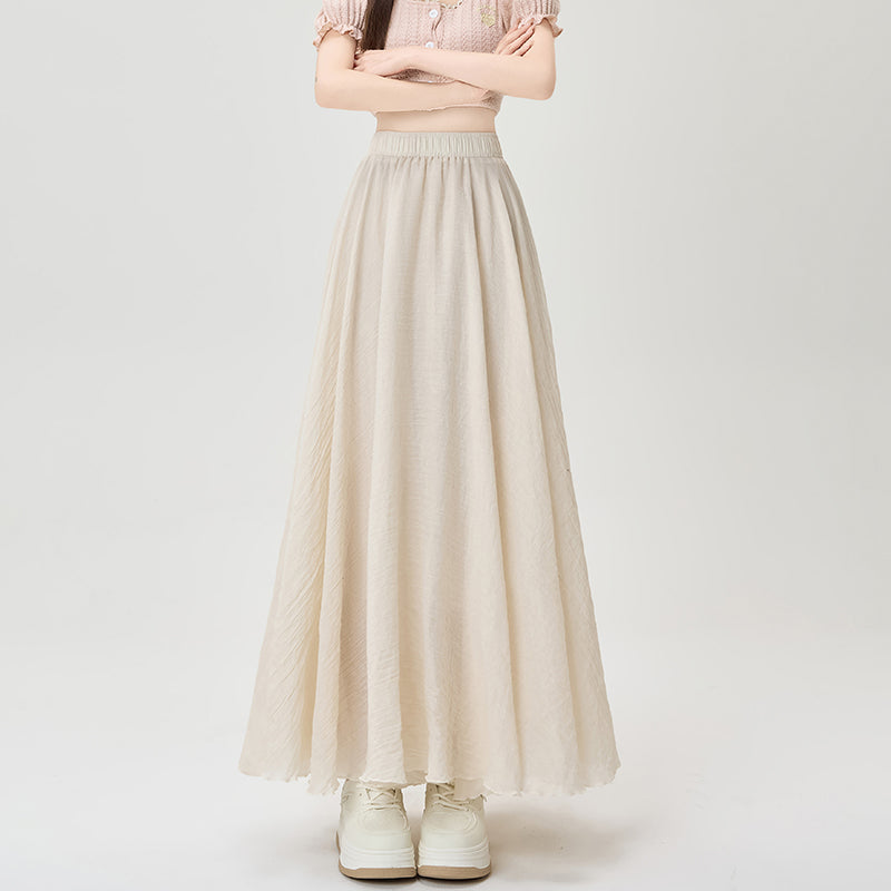 コットンリネン山本スカート