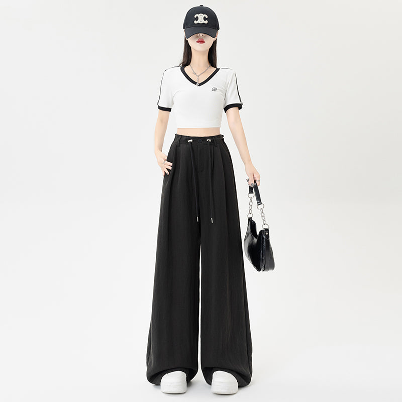 ワイドレッグストレートパンツ