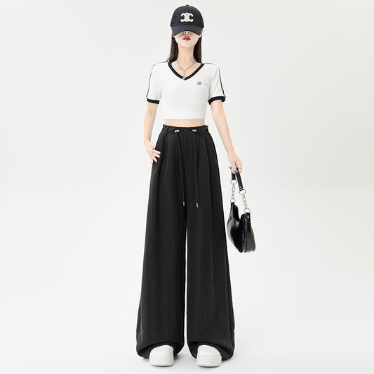 ワイドレッグストレートパンツ