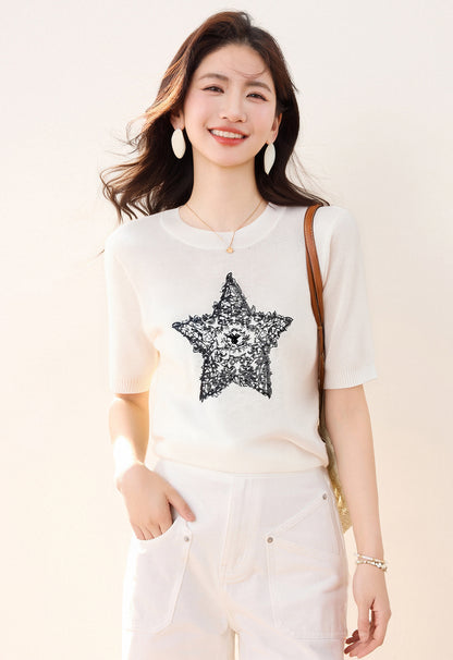 ほつれ半袖Tシャツ