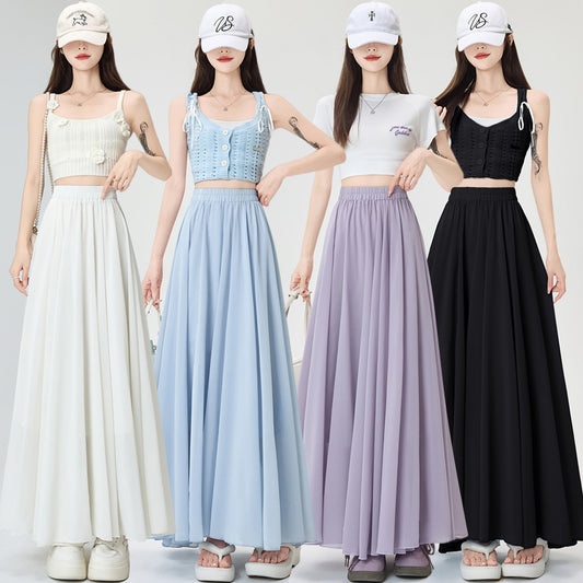 プリーツロングスカート