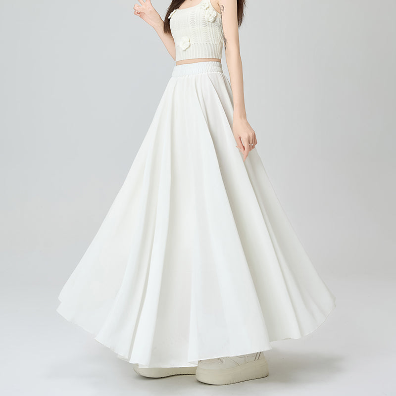 プリーツロングスカート