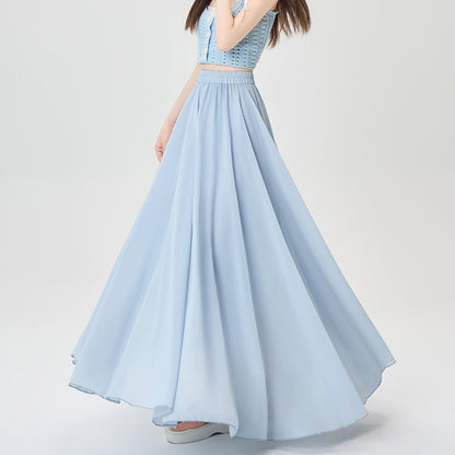 プリーツロングスカート