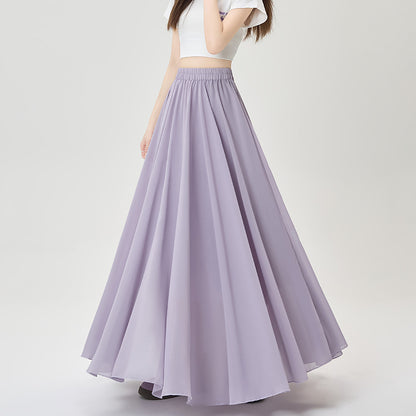 プリーツロングスカート