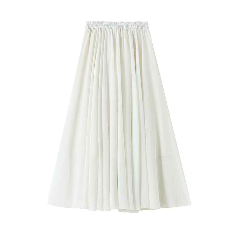 プリーツロングスカート