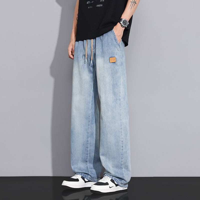 広いロングパンツ