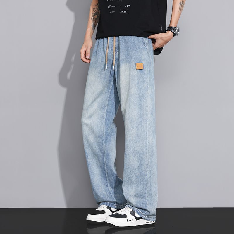 広いロングパンツ