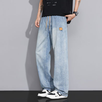 広いロングパンツ