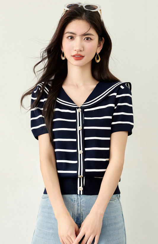 カーディガンショートトップ