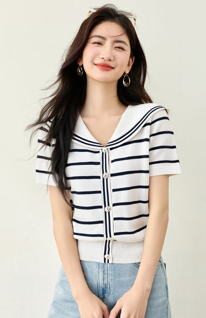 カーディガンショートトップ