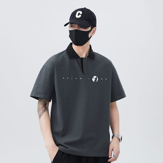 半袖Tシャツラペルポロシャツ