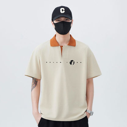 半袖Tシャツラペルポロシャツ