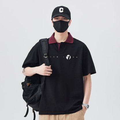 半袖Tシャツラペルポロシャツ