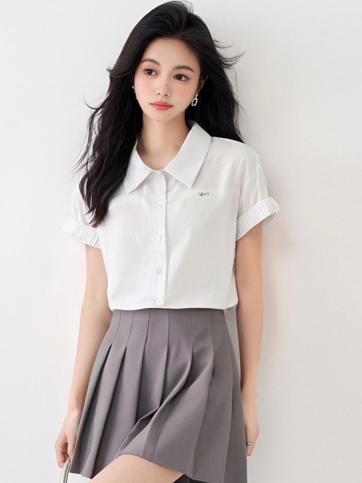 スモールフスリーブミニマリストシャツ