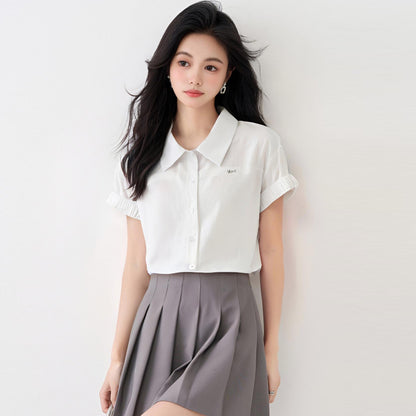 スモールフスリーブミニマリストシャツ