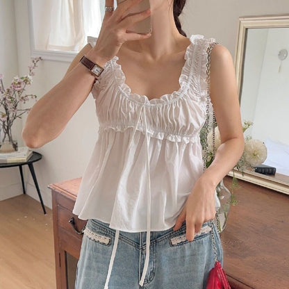 蝶結びニッチシックベストキャミソール