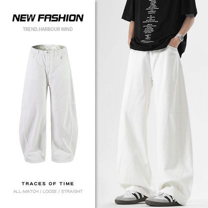 最新のルーズシザーデニムパンツ