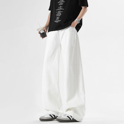 最新のルーズシザーデニムパンツ