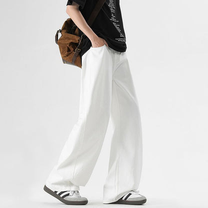 最新のルーズシザーデニムパンツ