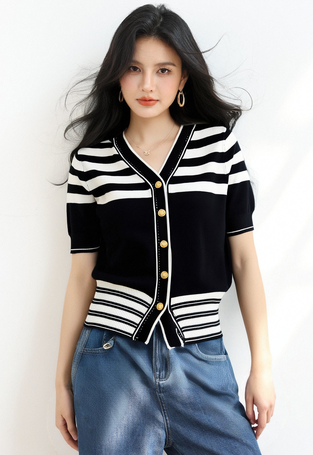 スリムフィットクロップドトップ