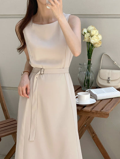 D12 フレンチウエストスリムドレス