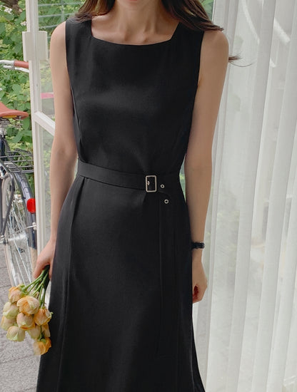 D12 フレンチウエストスリムドレス