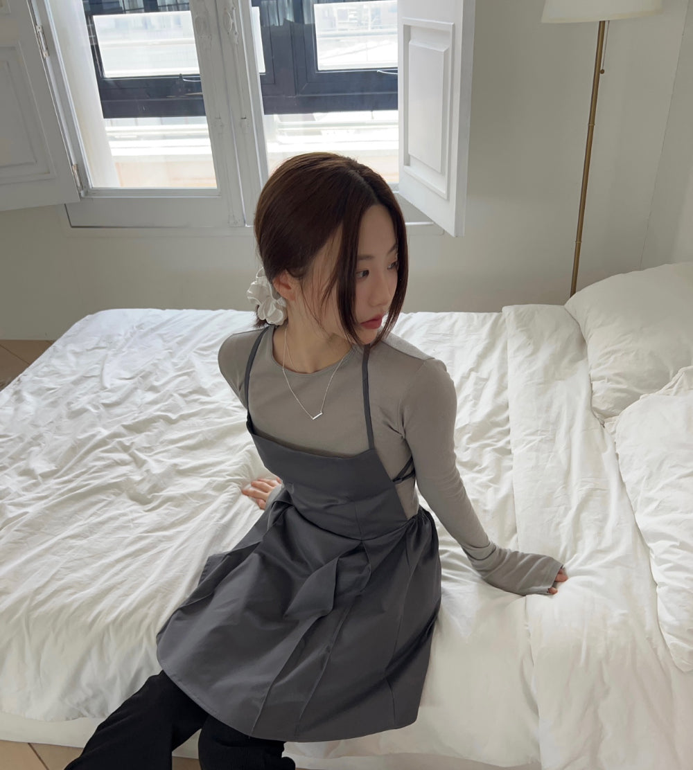 レトロホルターキャミソールドレス