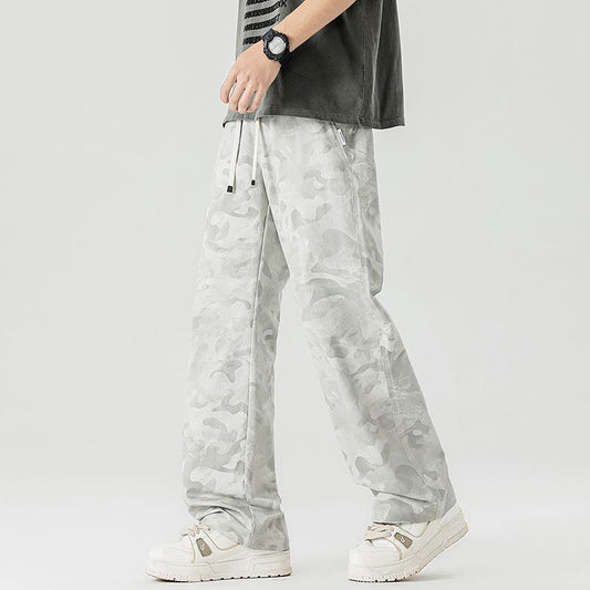 ワイドレッグカジュアルパンツ