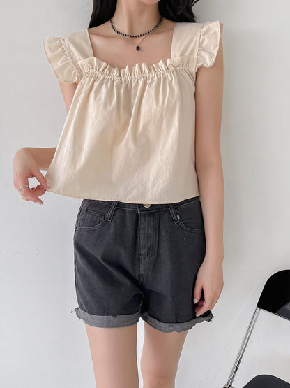 スクエアネックキャミソール