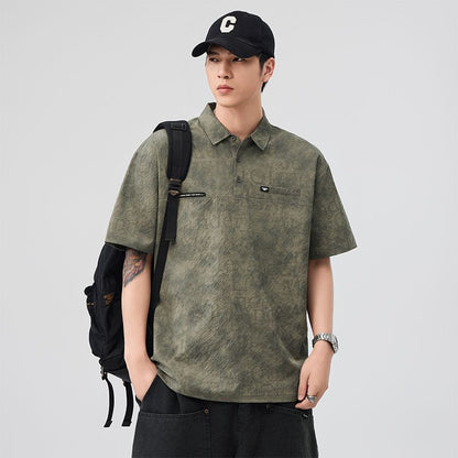 アメリカンタイダイポロシャツ