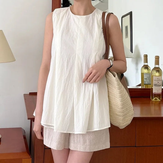 シフォンシャツベストトップ