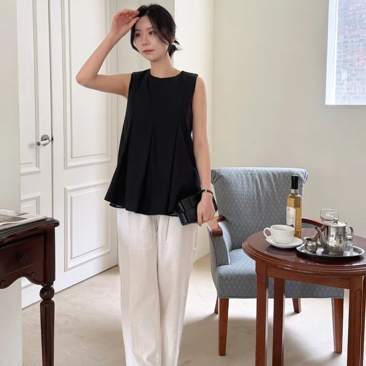 シフォンシャツベストトップ