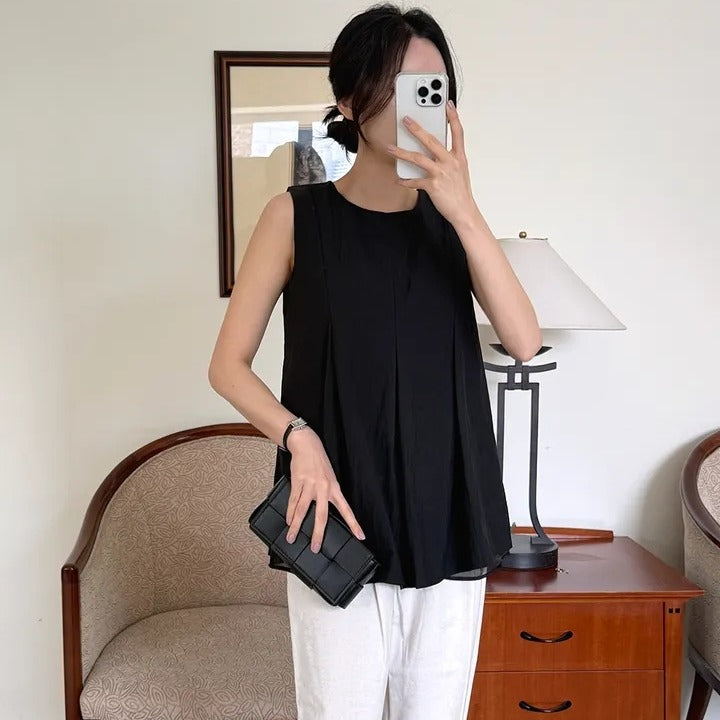 シフォンシャツベストトップ