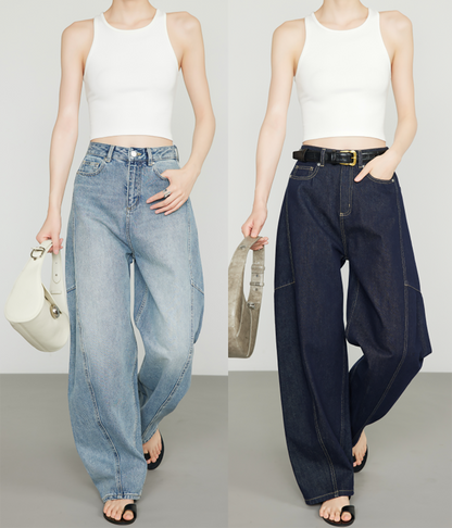 ワイドレッグバナナパンツ