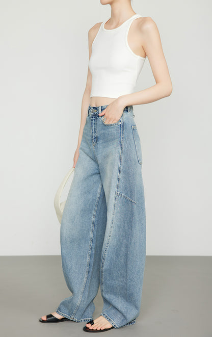 ワイドレッグバナナパンツ