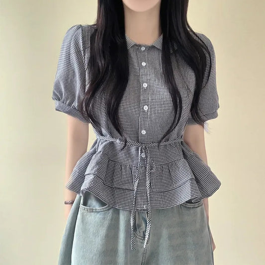 スウィートドールカラーシャツトップ