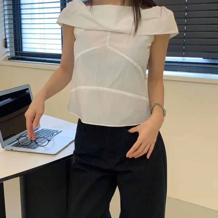 カジュアルオールマッチシャツトップ