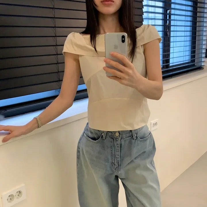 カジュアルオールマッチシャツトップ