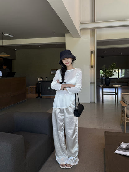 T1 夏用テンセルウールパッチTシャツ