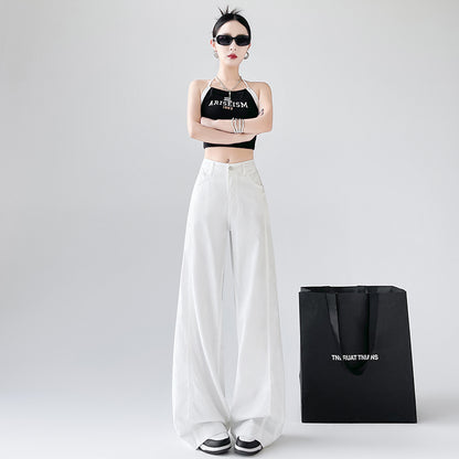 女性用ドレープフロアジーンズ