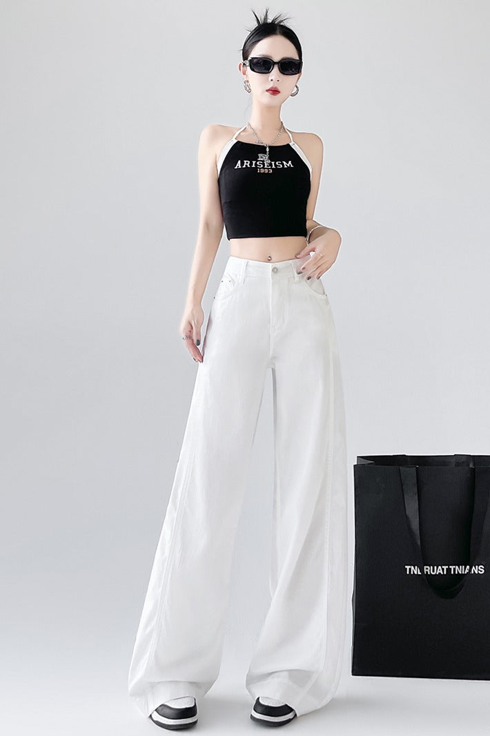 女性用ドレープフロアジーンズ