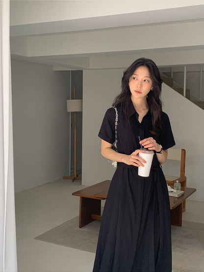 半袖シャツドレス