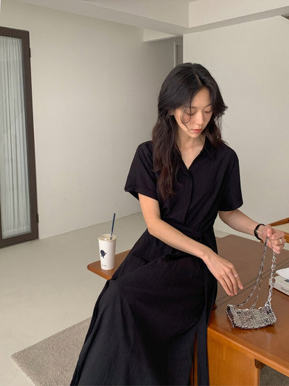 半袖シャツドレス