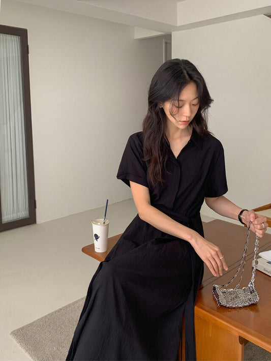 半袖シャツドレス