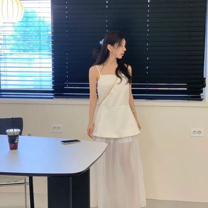 高級キャミソール+シフォンスカート