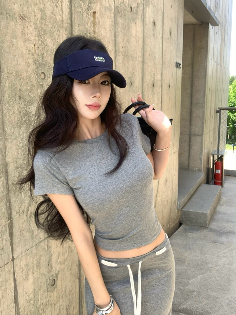 SE5 スリムフィットTシャツ+ハイウエストロングスカート