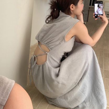 D2 韓国スタイルホローホリデードレス